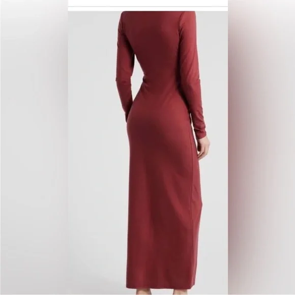 Reformation Tommi Like New Long Sleeve Red Maxi Dress Stretchy Size XS - Picture 5 of 11
